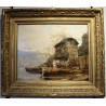 Tableau \"Lac Léman\" signé MENTA