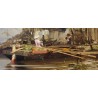 Tableau \"Lac Léman\" signé MENTA