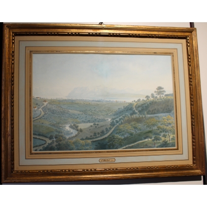 Watercolour painting ‘Aubonne’ by WEIBEL