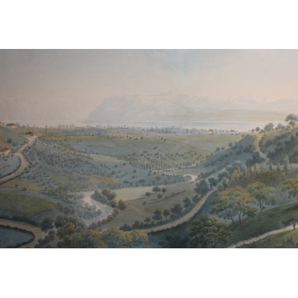 Watercolour painting ‘Aubonne’ by WEIBEL
