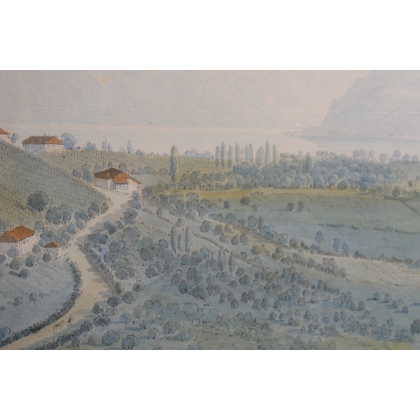Watercolour painting ‘Aubonne’ by WEIBEL