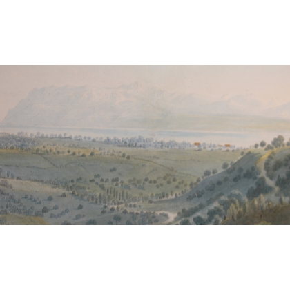 Watercolour painting ‘Aubonne’ by WEIBEL