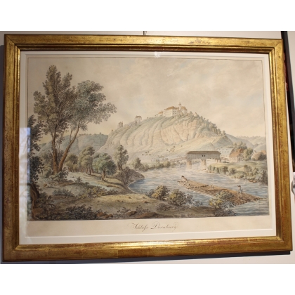 Gravure "Schloss Dornburg"
