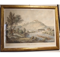Gravure "Schloss Dornburg"