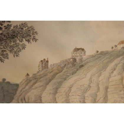 Gravure "Schloss Dornburg"