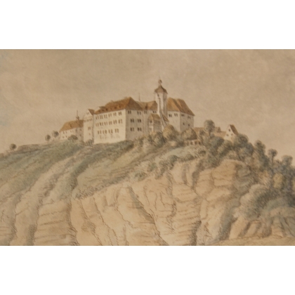 Gravure "Schloss Dornburg"