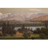 Tableau \"Vue du Mont-Blanc\" signé N. LEMAITRE