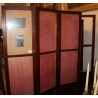 Paravent en bois Biedermeier à 5 volets