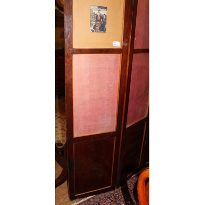 Paravent en bois Biedermeier à 5 volets
