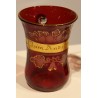 Two Bohemian glass cups