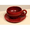 Paire de tasses en faïence de Vallauris