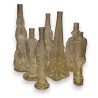 Set of 7 Italian glass bottles