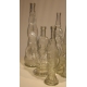 Lot de 7 bouteilles en verre italiennes