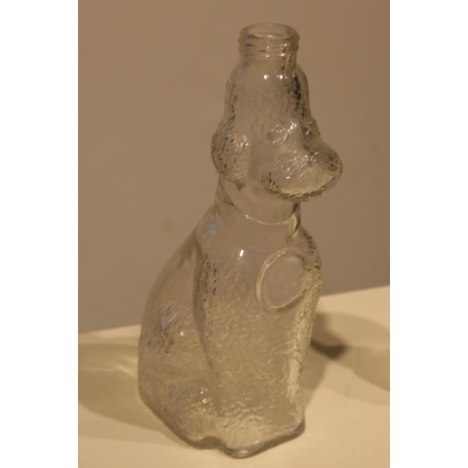 A pair of glass bottles