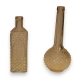 Paire de carafes en verre