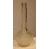 A pair of glass carafes