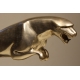 Jaguar Leaper en bronze argenté