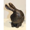 Couple de lapins en bronze