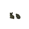 Couple de lapins en bronze