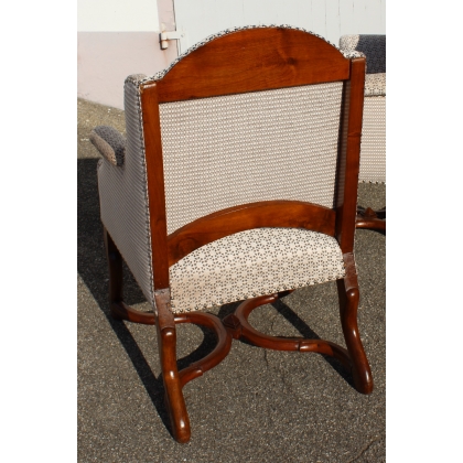 Suite de 2 bergères et 6 chaises Louis XIV