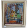 Paintings | Oil on canvas ‘Window’, signed ROBERT Moinat SA  – Antiques and home décor