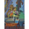 Paintings | Oil on canvas ‘Window’, signed ROBERT Moinat SA  – Antiques and home décor