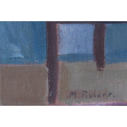Paintings | Oil on canvas ‘Window’, signed ROBERT Moinat SA  – Antiques and home décor