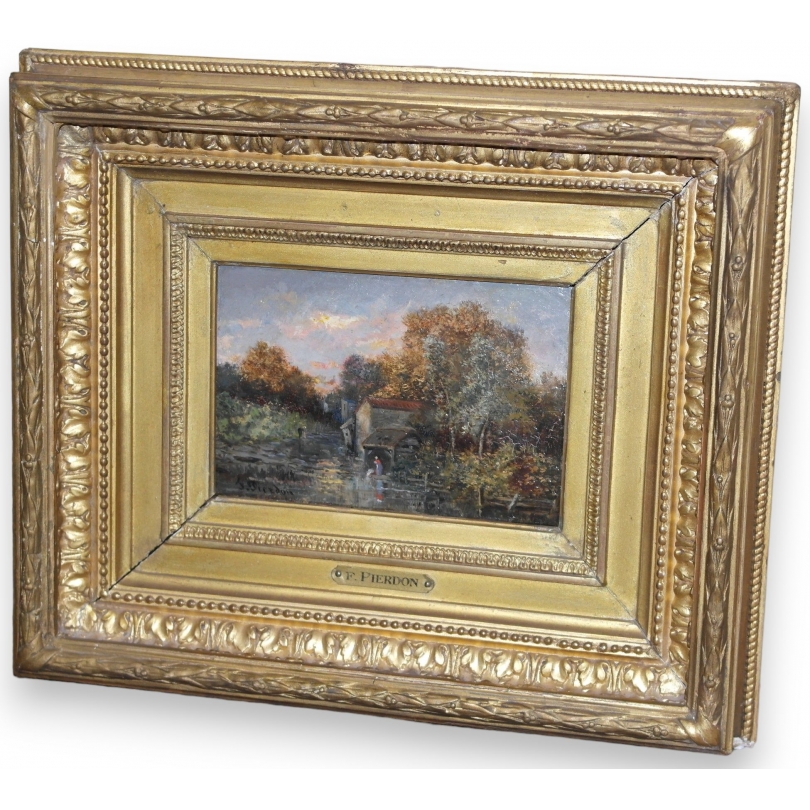 Paintings | Painting entitled ‘Landscape’, signed PIERDON Moinat SA  – Antiques and home décor