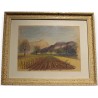 Pastel ‘Ploughed Field’ signed E. FREI 1952