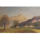 Pastel "Champ labouré" signé E. FREI 1952