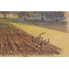 Pastel ‘Ploughed Field’ signed E. FREI 1952