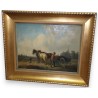 Paintings | Painting entitled ‘Attelage’, unsigned. Moinat SA  – Antiques and home décor