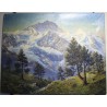 Tableau \"Die Jungfrau\" signé E. FREI 1936