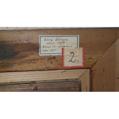 Paintings | Painting entitled ‘Attelage’, unsigned. Moinat SA  – Antiques and home décor