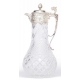 Carafe en cristal et embouchure en métal argenté