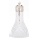 Carafe en cristal et embouchure en métal argenté