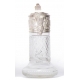 Carafe en cristal et embouchure en métal argenté