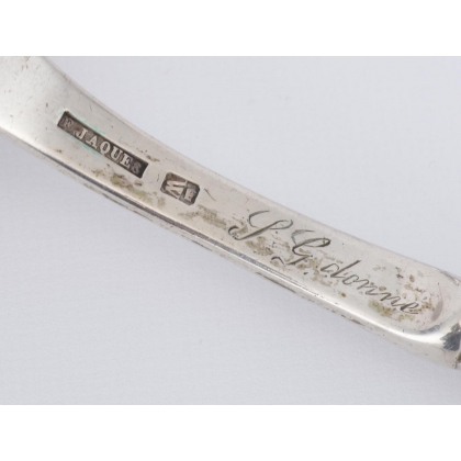 Louche en argent .800 Vieux Lausanne par F. JAQUES