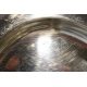 Plat ovale en métal argenté par St-Médard