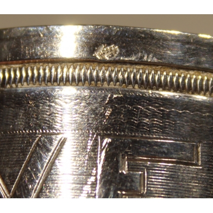 Lien de serviette en argent par ROUSSEL