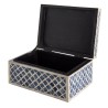 Lapis-coloured bone box set, large