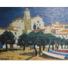 Tableau \"Cadaquès\" signé TERRAPON D. 78