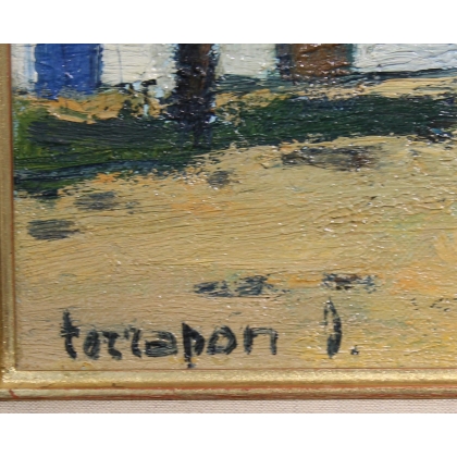 Tableau \"Cadaquès\" signé TERRAPON D. 78