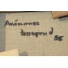 Tableau \"Anémones\" signé TERRAPON D. 85