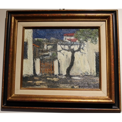 Tableau \"Rhodes\" signé TERRAPON D. 84