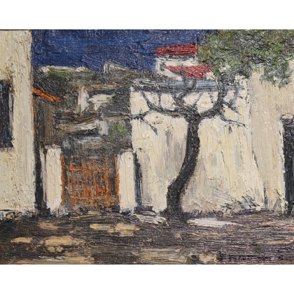 Tableau \"Rhodes\" signé TERRAPON D. 84