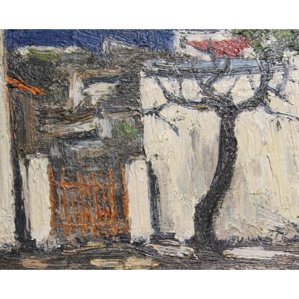 Tableau \"Rhodes\" signé TERRAPON D. 84