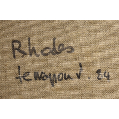 Tableau \"Rhodes\" signé TERRAPON D. 84