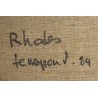 Tableau \"Rhodes\" signé TERRAPON D. 84