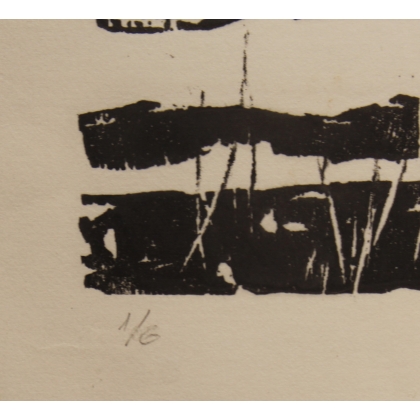 Gravure "Etang" signé TERRAPON D.